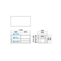 HAMILeX Grato（グラト）シリーズ オーディオラック テレビ台 ブラウン 幅1724×奥行440×高さ166mm GT-9723 1台（直送品）
