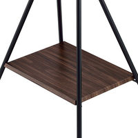 TIMEZ KFシリーズ テレビスタンド ブラック/木目 幅565×奥行400×高さ905mm KF-135B 1台（直送品）