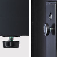 HAMILeX Walmore（ウォルモア） テレビスタンド ブラック 棚板寸法：幅498.5×奥行380mm WA-8315 1台（直送品）