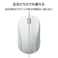 マウス 有線マウス レーザー 3ボタン 簡易包装 白 M-S2ULWH/RS エレコム 1個