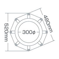 日本緑十字社 ジャンボコーンスタンド JRCーR 116130 1個 61-3428-04（直送品）