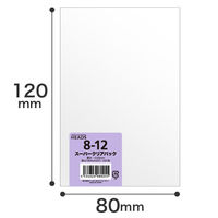 【OPP袋シールなし】 ヘッズ OPP袋80mm×120mm(A7サイズ) 0 1セット（1000枚：100枚×10パック）