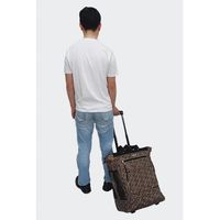 エスコ 406x241x533mm/48.3L トートバッグ(キャリー付) EA927CH-142 1個（直送品）