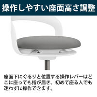 【設置込】ITOKI（イトーキ） サポートスツールS PCK-602PV-T1Q7 グラスグリーン 1脚（直送品）