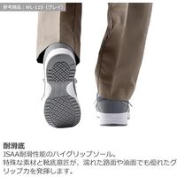 ミドリ安全 JSAA A種認定 超軽量耐滑スニーカー バンドタイプ WLー115 ブルー 23.0cm 2125091105 1足（直送品）