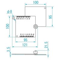 エスコ 溶接基準点ゲージ EA719K-91 1個（直送品）