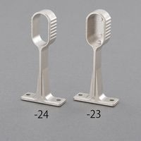 エスコ 楕円パイプ用ブラケット(エンド用) EA951EY-23 1セット(20個)（直送品）