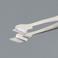 エスコ 125mm/400A WAFER用ピンセット(ステンレス製) EA595AK-108 1セット(3個)（直送品）