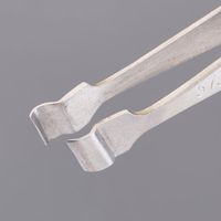 エスコ 120mm/ 573 精密用ピンセット(ステンレス製) EA595AK-140 1セット(3個)（直送品）