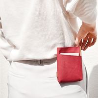 エスコ 110x145x 20mm マルチポーチ(レッド) EA927AG-131 1セット(5個)（直送品）