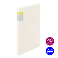 キングジム クリアーファイル カキコ40P 白 8632W-W 1冊