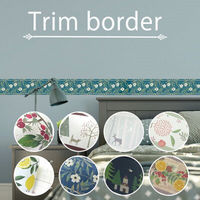 菊池襖紙工場 Trimboderはがせる壁紙 シールボーダータイプステッカー フォックス WL100507 1セット（2本入）（直送品）