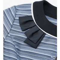 ボンマックス BONOFFICE オーバーブラウス ブルー 7号 AJ0852-36-7（直送品）