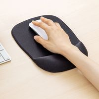 サンワサプライ 低反発リストレスト付きマウスパッド（ブラック） MPD-MU1NBK2 1個（直送品）