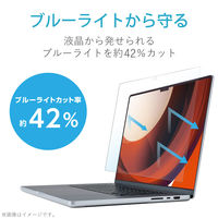 液晶保護フィルム MacBook Pro 16インチ 2021 のぞき見防止 EF-MBP1621PFM2 エレコム 1個
