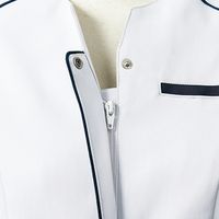 住商モンブラン ナースジャケットレディス半袖ライトグレー OM301-01 1枚　白衣（直送品）