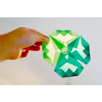 クラサワ 折り紙 ひかりとり紙 7.5×7.5cm きみどり P0201-9 1袋（500枚：100枚×5）