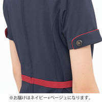 ナガイレーベン チュニック ネイビー+ベージュ EL LH-6312 1枚　白衣