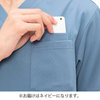 ナガイレーベン 男女兼用スクラブ ネイビー L RF-5502 1枚