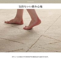 イケヒコ クォーツ ラグ 800×1400mm 1320550010101 1枚（直送品）