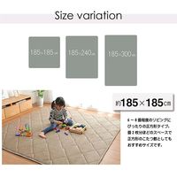 イケヒコ グランド ラグ 1850×3000mm ブラウン 1290970065801 1枚（直送品）