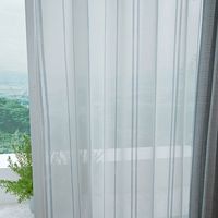 スミノエ コルネ セミオーダー レースカーテン コノピ 1100×2140mm ブルー １セット(2枚入)（直送品）