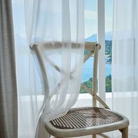 スミノエ コルネ セミオーダー レースカーテン ユラノ 1400×1490mm ナチュラルホワイト １セット(2枚入)（直送品）