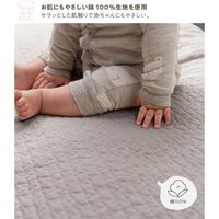 アクア モフア イブル CLOUD柄 綿100% クッションカバー 450×450mm ライトブラウン 36231B36 1枚（直送品）