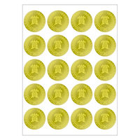 オキナ パリオシール うき出しシール 賞 直径25mm PS432 1袋（100片）