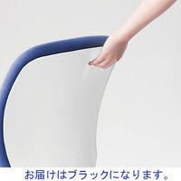 プラス 事務イス プリセア BK KC-K53SL-AN 1脚 ブラック オフィスチェア ハイバックチェア 布張り キャスター付き