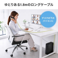サンワサプライ  USBハンドセット MM-HSTC08BK（直送品）
