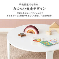 【軒先渡し】萩原 折れ脚テーブル 幅800mm×奥行800mm×高さ320mm 木目調ナチュラル 1台（直送品）