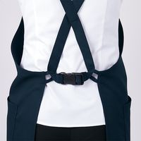 住商モンブラン エプロン 黒/グレー フリーサイズ 5-880 1枚