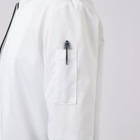 住商モンブラン コックコート 兼用7分袖 黒/グレー 6-1140 3L 1枚（直送品）