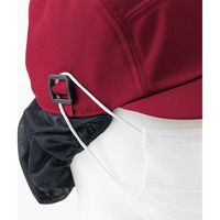 住商モンブラン キャップたれ付 黒 フリーサイズ 9-1370 1枚