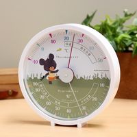 エンペックス気象計 くまのがっこう温・湿度計(丸型) TM-6209 1個