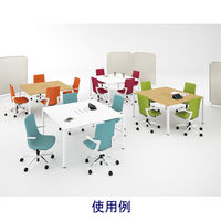 【設置込】イトーキ　モーブ　オフィスチェア　樹脂脚　ブラウンフレーム　肘付　ブラウン　KF-615GB-K1K1K2　1脚（直送品）