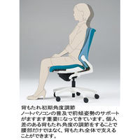 【設置込】イトーキ　エフチェア　クロスバック　ハイバック　ベースカラーホワイト　肘無し　ラズベリーレッド　KF-330GS-W9M4　1脚（直送品）