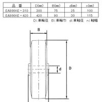 エスコ 310mm キャスター(自在金具・空気入車輪) EA986KE-310 1個（直送品）