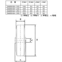 エスコ 160mm キャスター(自在金具・スプリング付) EA986KM-160 1個（直送品）