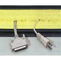 エスコ 40mmx5.0m シールブラシ(PP/黒) EA979KK-5B 1巻（直送品）