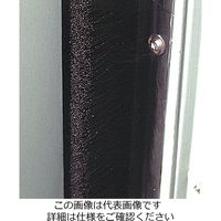 エスコ 60mmx1.0m シールブラシ(PP/黒) EA979KM-1B 1巻（直送品）