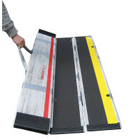 ケアメディックス　折りたたみ式軽量スロープ　デクパック　EBL　2.5m　（直送品）