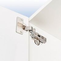 エスコ 40mmカップ ワンタッチスライド丁番(インセット/2個) EA951CZ-403 1セット(6個:2個×3セット)（直送品）