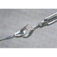 エスコ 1/4” ターンバックル(フック&フック・ステンレス製) EA638CF-6A 1セット(4本)（直送品）