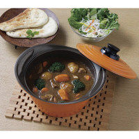 アイリスオーヤマ 無加水鍋 24cm深型 IH対応 MKS-P24D（直送品）