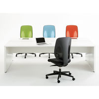 プラス　ジロフレックス353　オフィスチェア　肘付　ブラック　353-8029RS　BK　1脚　（直送品）