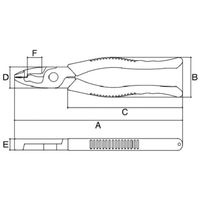 スリーピークス技研 電工Fペンチ 220mm DF220 1丁