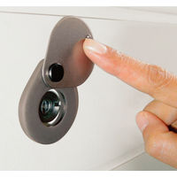 【ドアスコープカバー】ノムラテック のぞき見防止金具 ブロンズ N-1257 1個