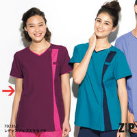 フォーク カ】7023SCー16 バーガンディ 4L 7023SC-16 1枚　スクラブ